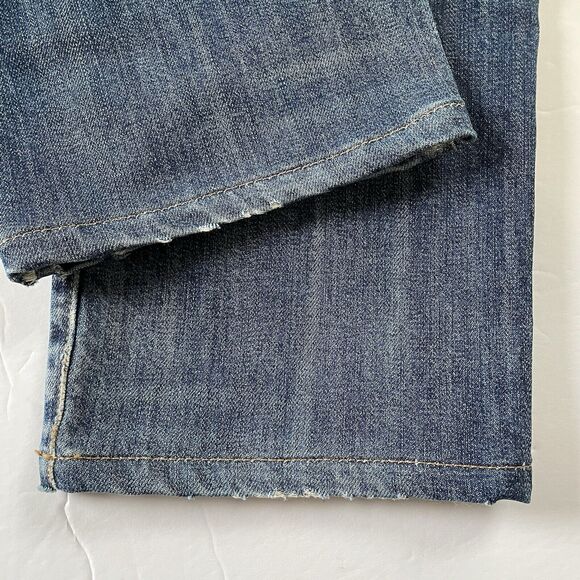 LUCKY BRAND 121 Slim Straight Jeans Men’s 34X30 Medium Wash Faded Denim - Picture 7 of 12